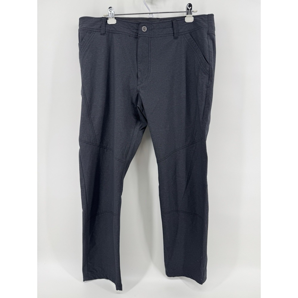 Kuhl Deceptr Pants Mens 38x32 Gray Stretch Chino‎ Lightweight Travel Performance